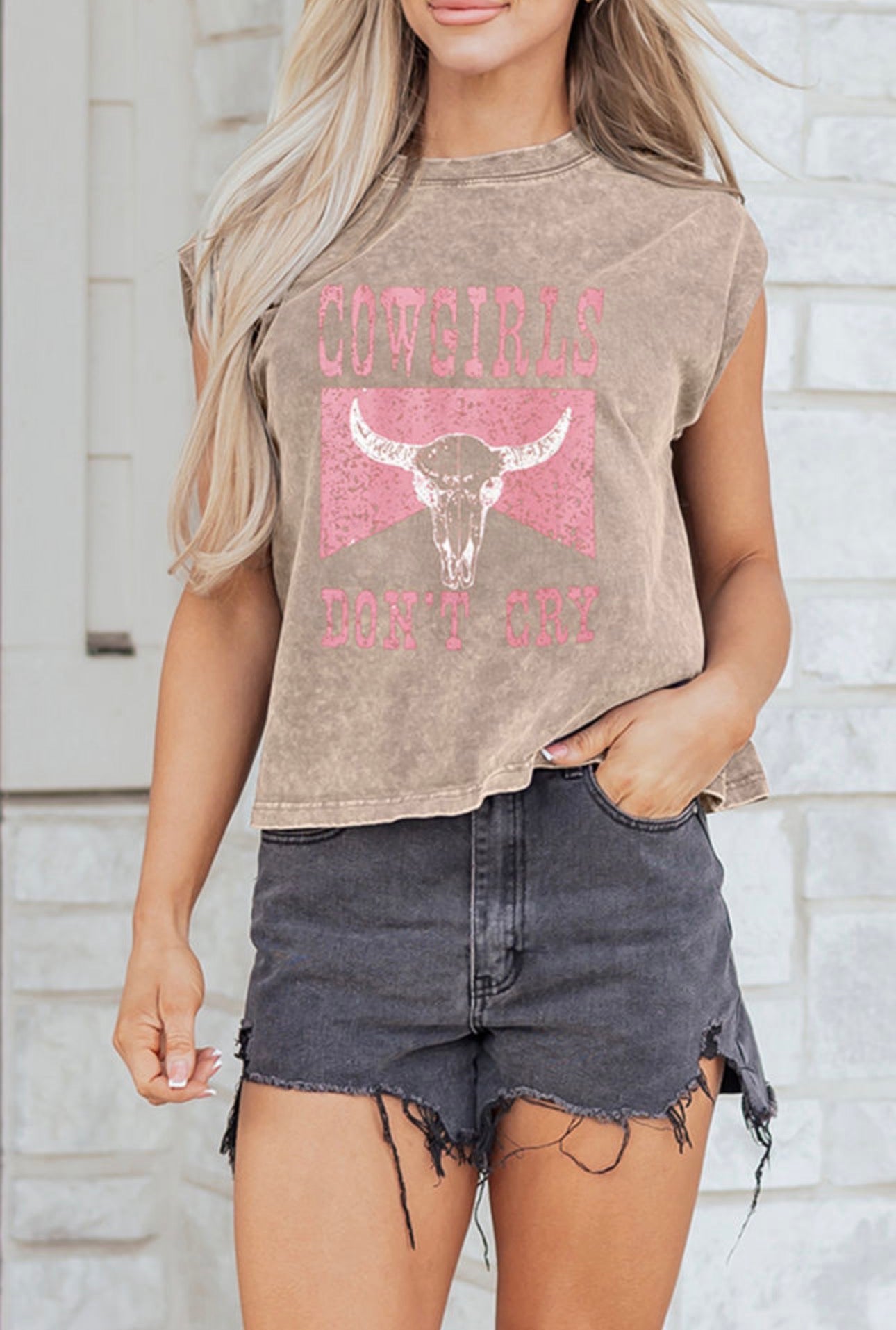 COWGIRLS DON’T CRY Graphic Tank