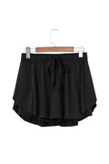 Black High Waist Lined Tennis Skort