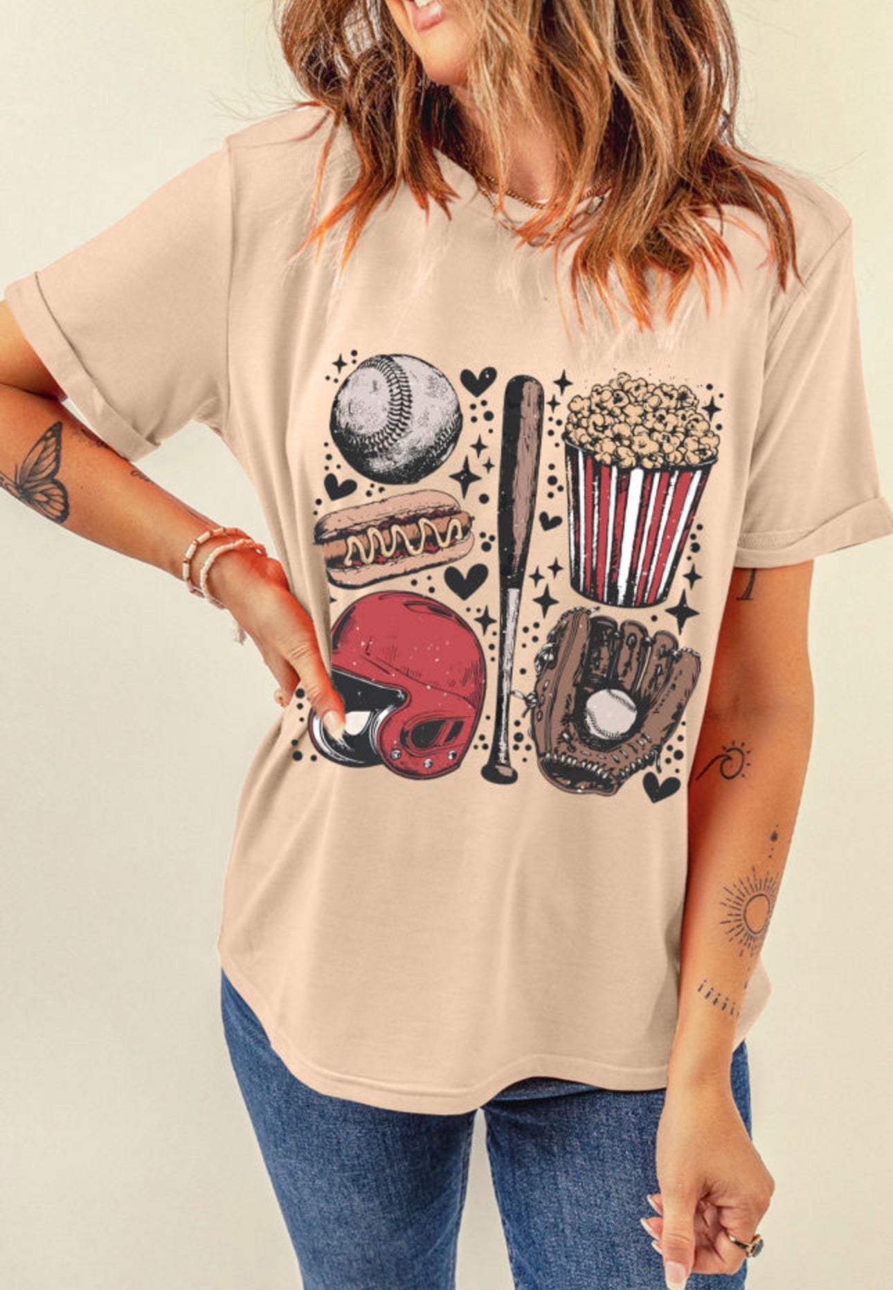 Retro Baseball Graphic T-Shirt