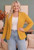 Curvy Mustard Blazer