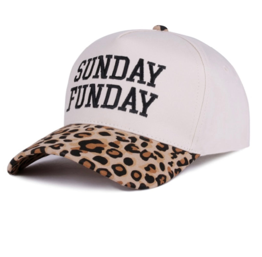 SUNDAY FUNDAY Two-Tone Canvas Hat