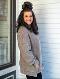 Curvy Ribbed Hi-Low Pullover