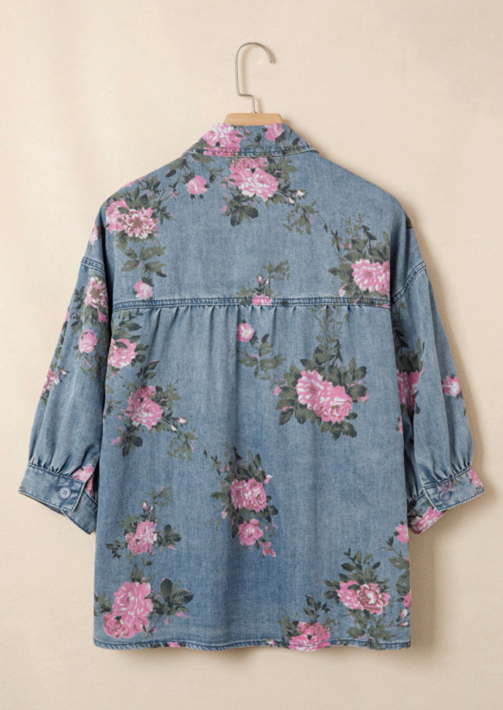 Floral Denim Shirt