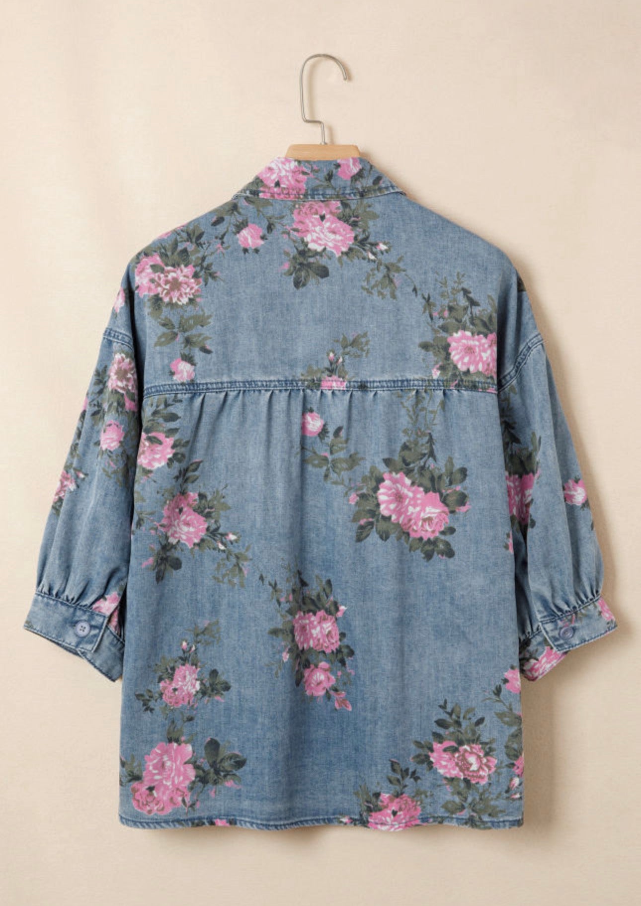 Floral Denim Shirt