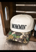 MOMMIN' Two-Tone Canvas Hat