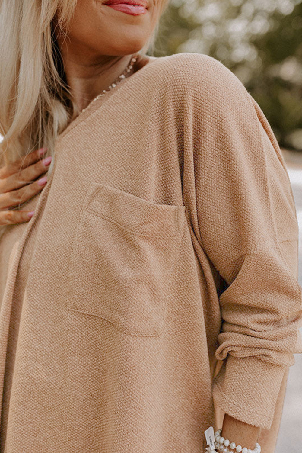 Curvy Drop Shoulder Knit Tunic Top