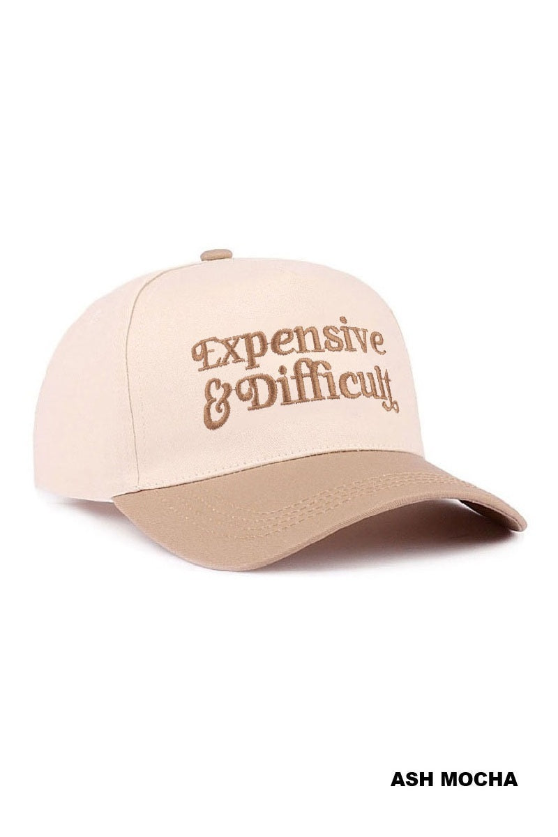 EXPENSIVE & DIFFICULT Two-Tone Canvas Hat