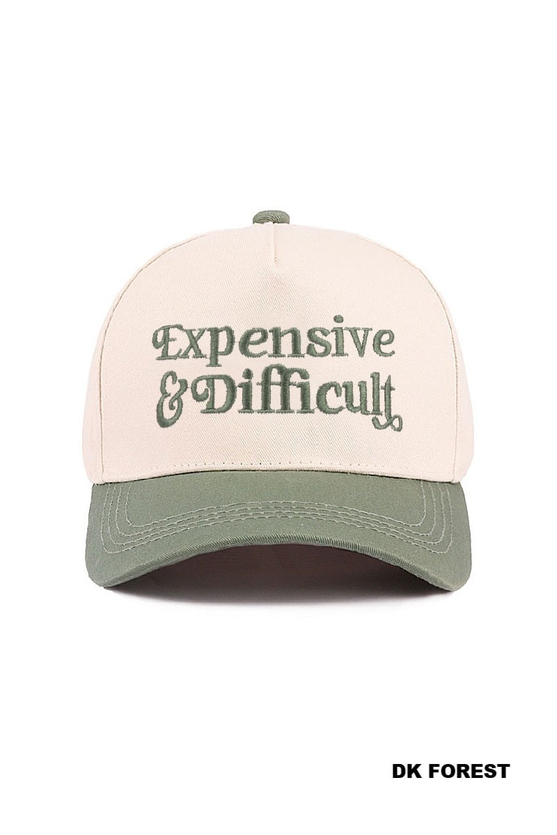 EXPENSIVE & DIFFICULT Two-Tone Canvas Hat