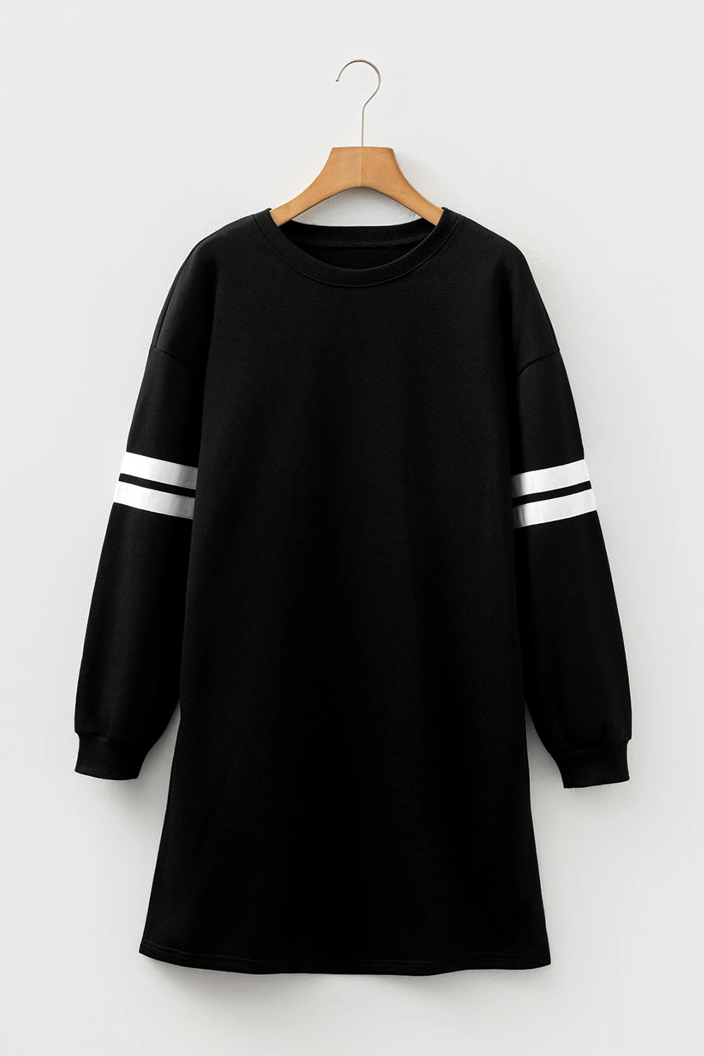 Preppy Striped Sleeve Dress
